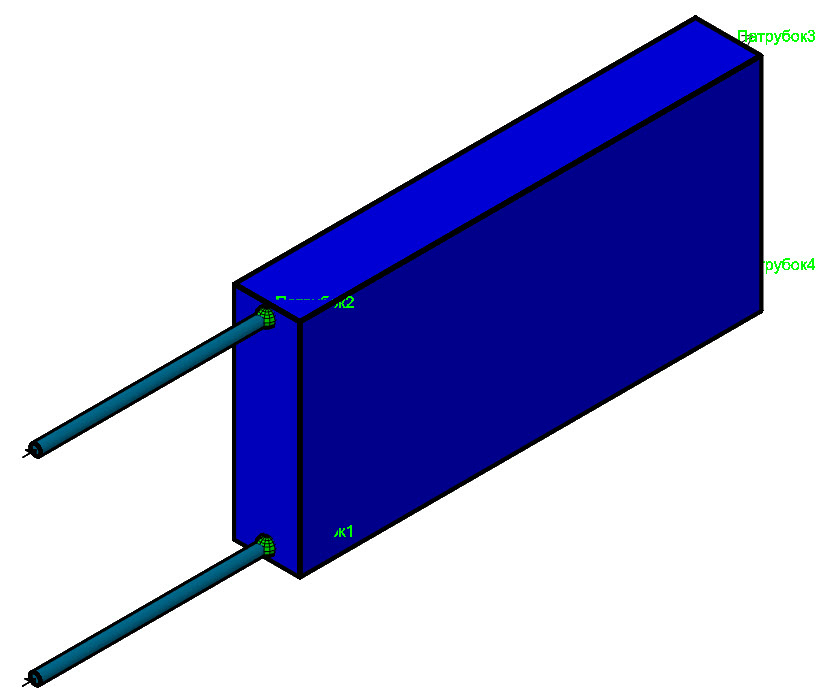 Радиатор и трубопроводы