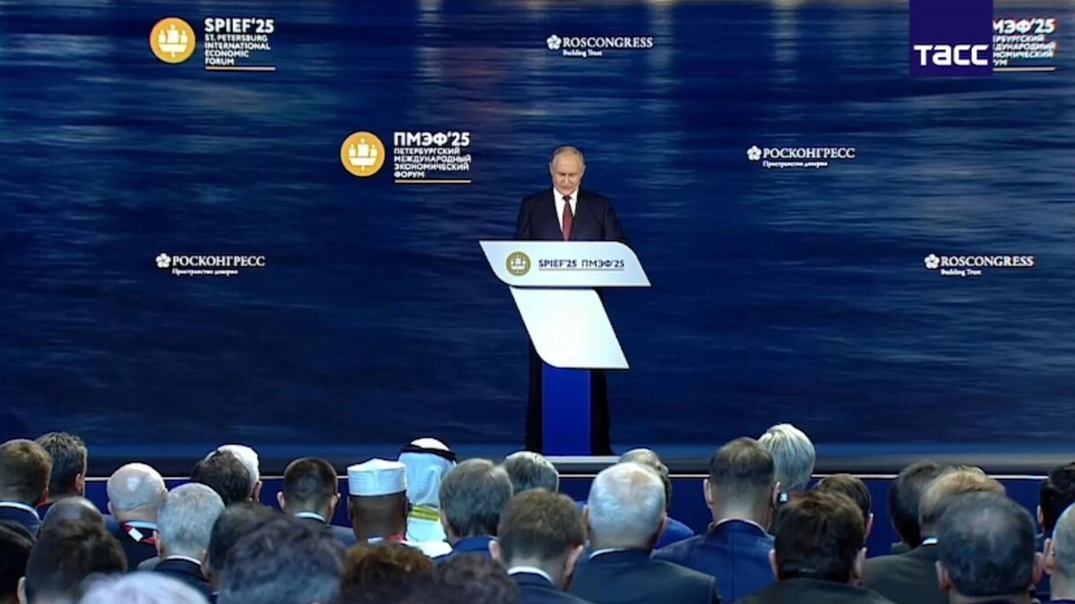     Источник: Трансляция ПМЭФ на ТАСС