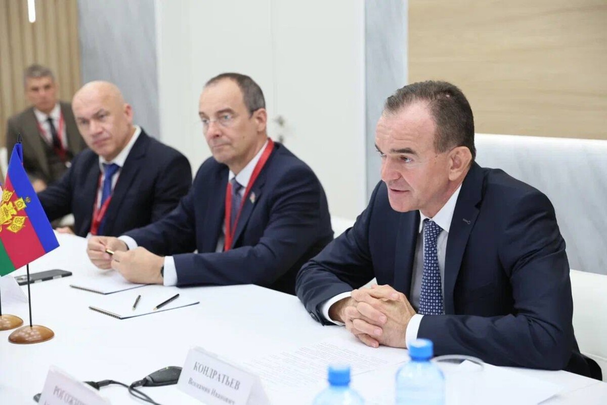 Встреча прошла на полях ПМЭФ.  Фото: Фото: предоставленно пресс-службой администрации Краснодарского края