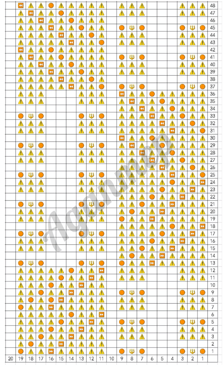 Схема узора 3. 