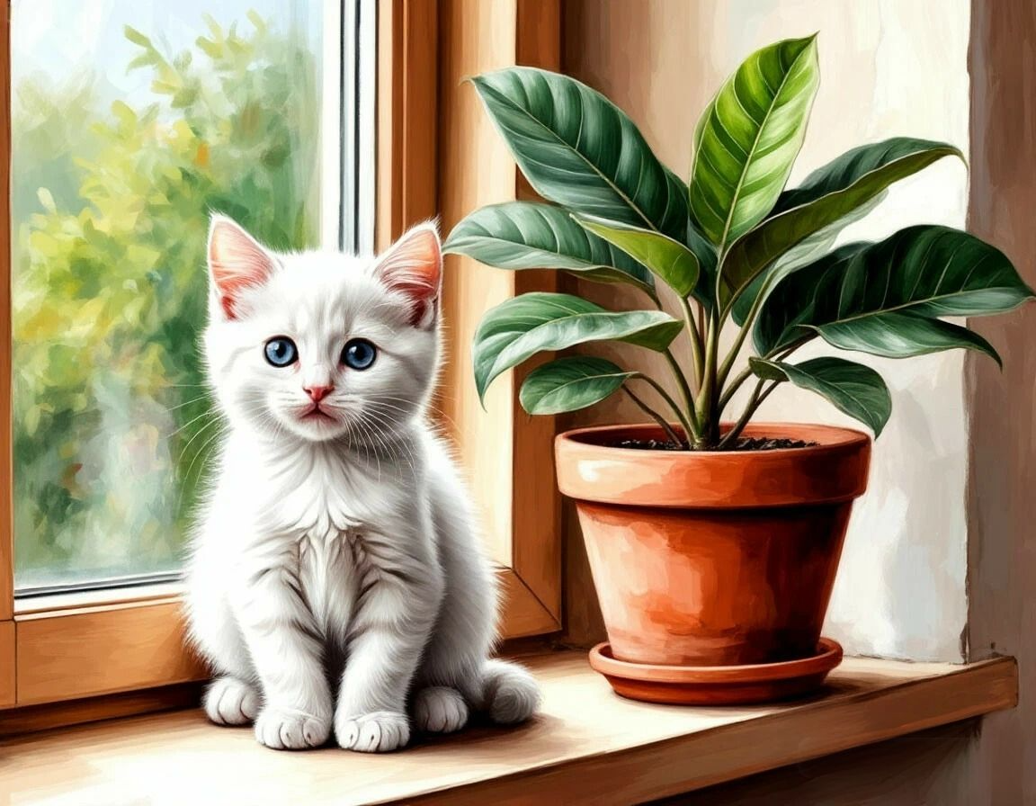 Котька и фикус