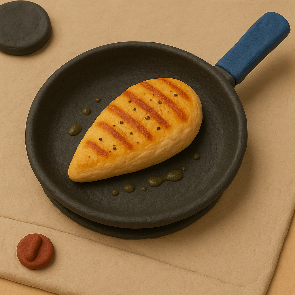 Обжариваем курицу