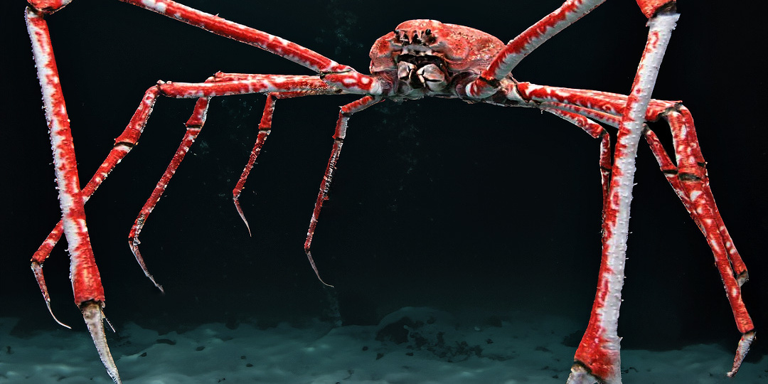 На дне океана водятся гигантские четырёхметровые крабы