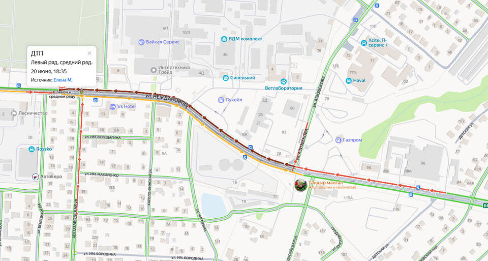    Скриншот сервиса Яндекс Карты