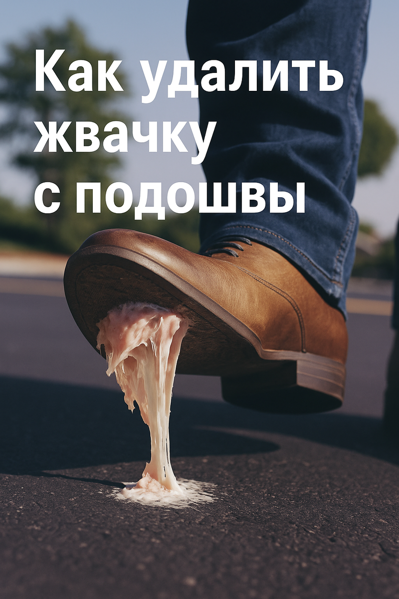 Жвачка на подошве — не просто досадная мелочь, а настоящая липкая проблема. 