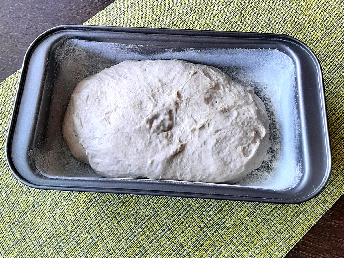 Хлеб без замеса руками 9 ложек 