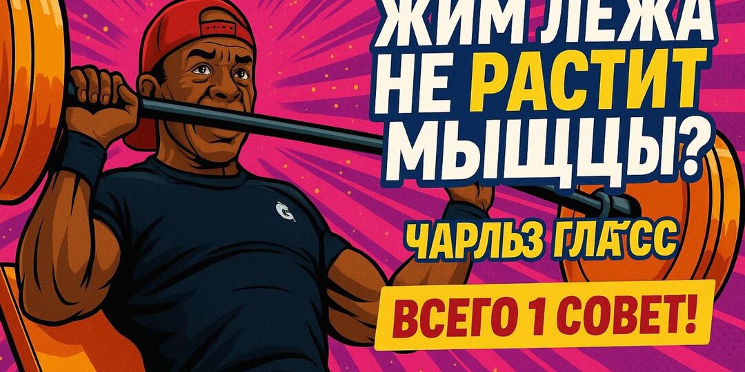 Чарльз Гласс: Почему жим лёжа не растит грудь? Один совет, который перевернёт тренировки