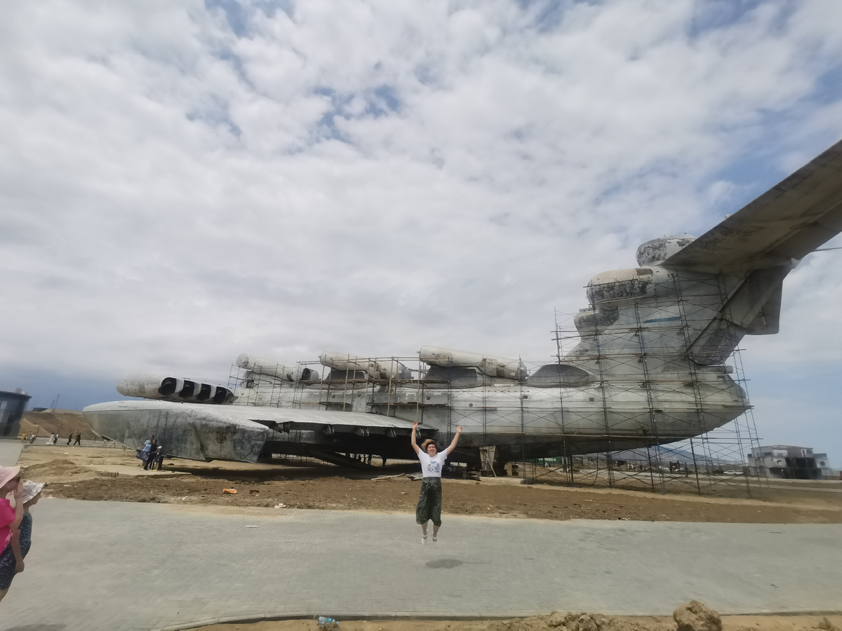 Экраноплан "Лунь" впечатляет своими размерами