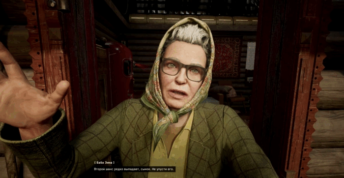 Gif картинка: "Баба Зина отправляет П-3 ко входу подводного комплекса Тритон"