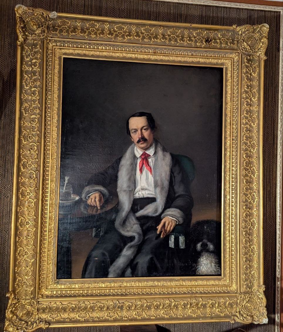 [А.В. Тыранов. Автопортрет]. Холст. Масло. 102 см на 82 см. [1855-1859].