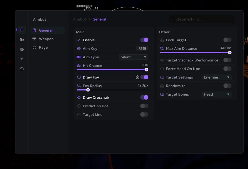 меню чита Ancient