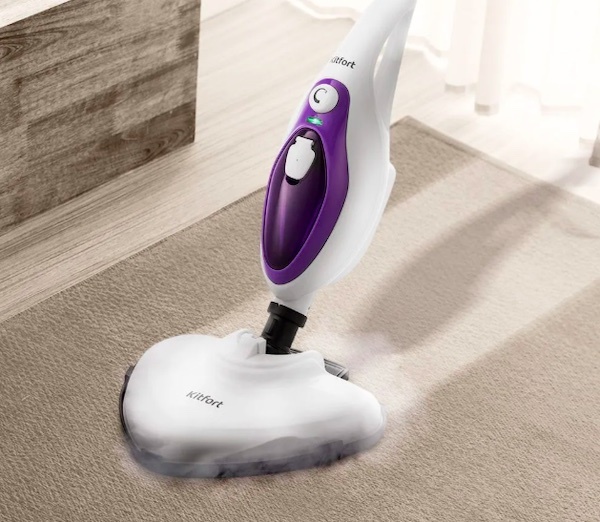 Фото с сайта https://kitfort.ru/catalog/parovaya-shvabra/parovaya-shvabra-kitfort-kt-1004-4-fioletovaya/