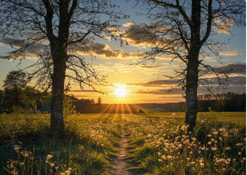 Летнее солнцестояние. Картинка ИИ