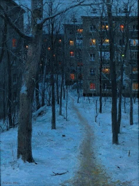 Евгений Лушпин «Сумерки в городе», 2000 год