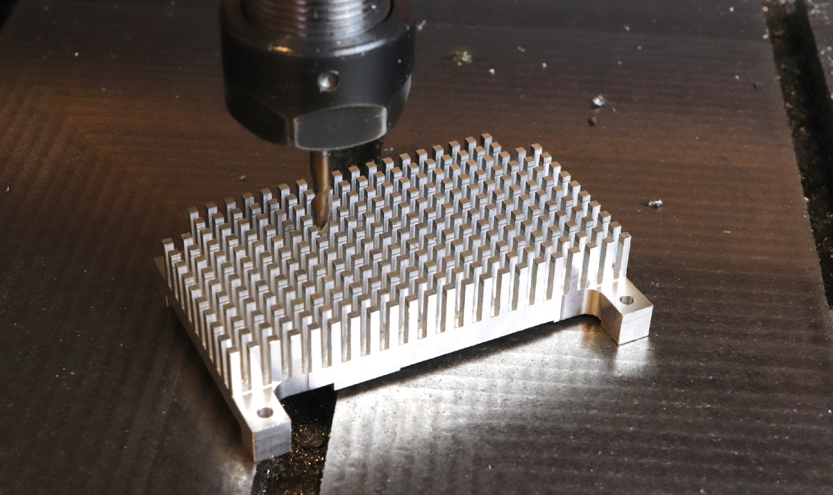 Фрезеровка радиаторв из алюминия