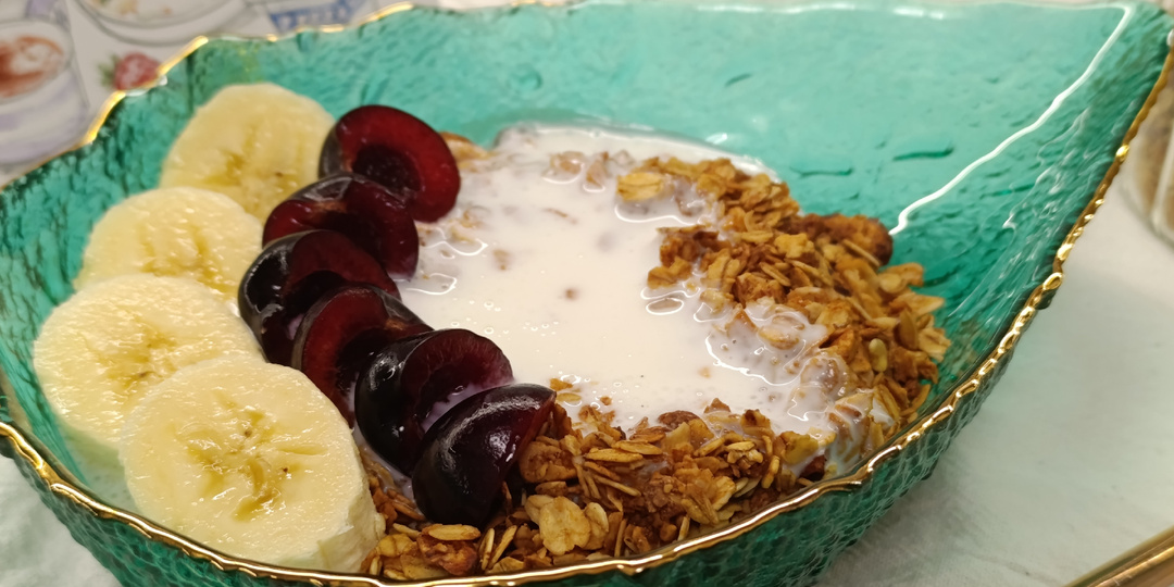 Домашняя гранола «Идеальное утро» Хрустящая, ароматная и очень простая в приготовлении!