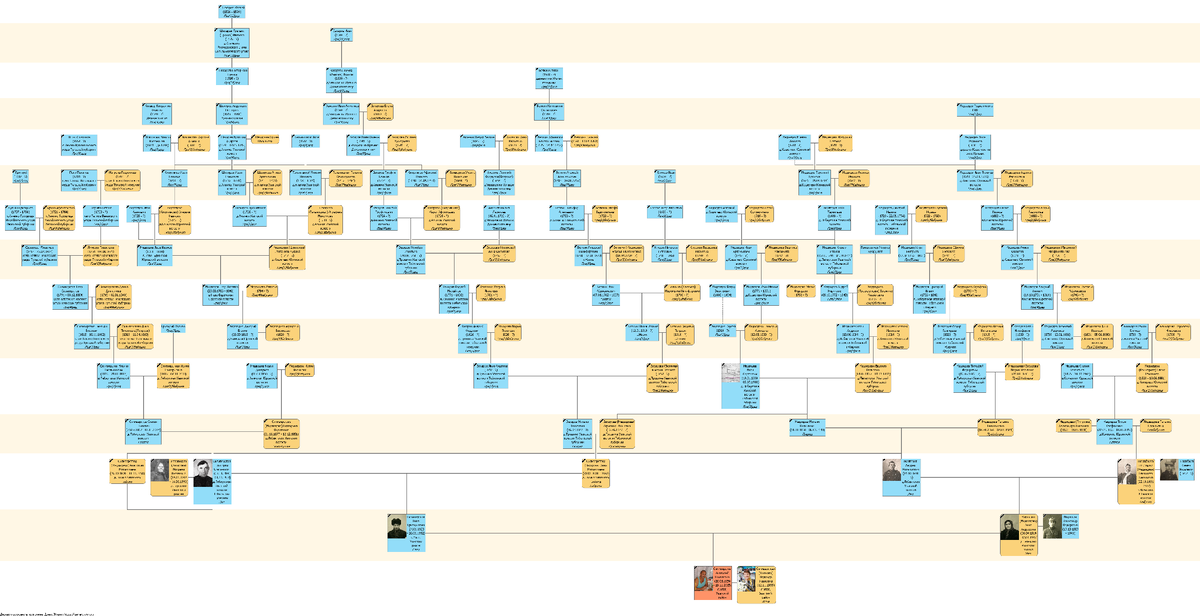 Древо папы. Только прямые предки