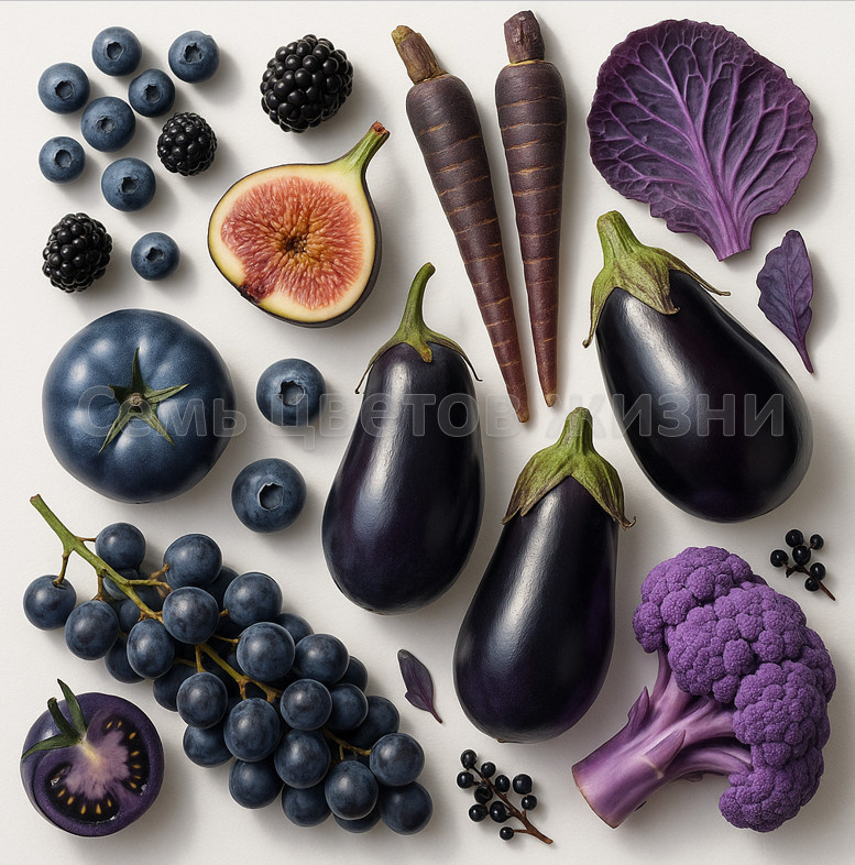 Синие, фиолетовые, сиреневые, лавандовые -еда нашего здоровья