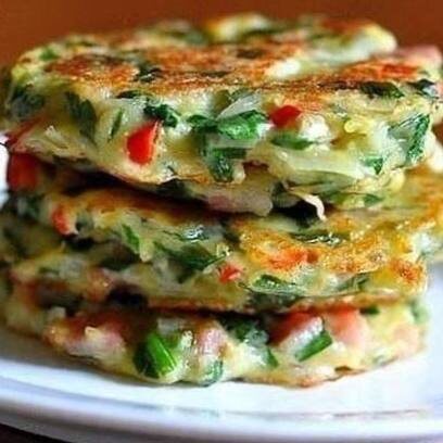 Овощные оладьи 