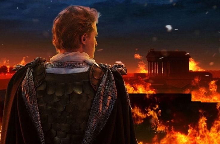 Император наблюдает, как Рим горот