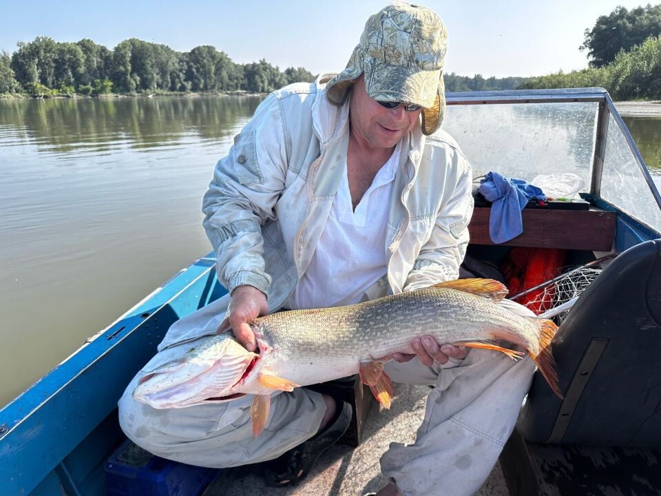    Та же щука в руках другого рыбака. Источник: vk.com/rvb22altay