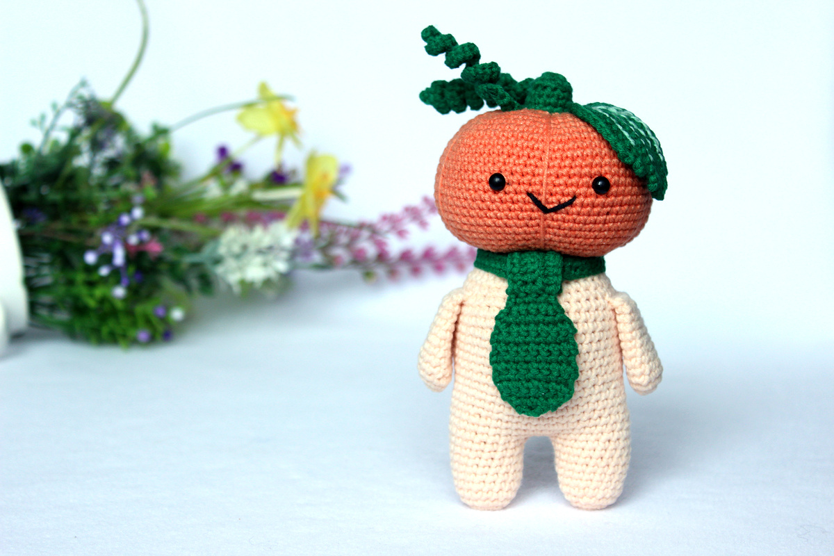 тыква амигуруми