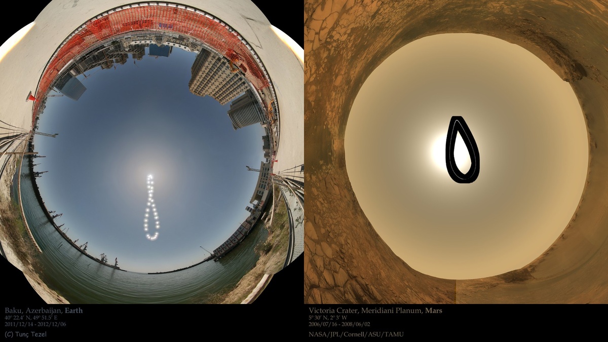 Авторы снимков:  
- Земля: Tunc Tezel (TWAN)  
- Марс: NASA/JPL/Cornell/ASU/TAMU  
