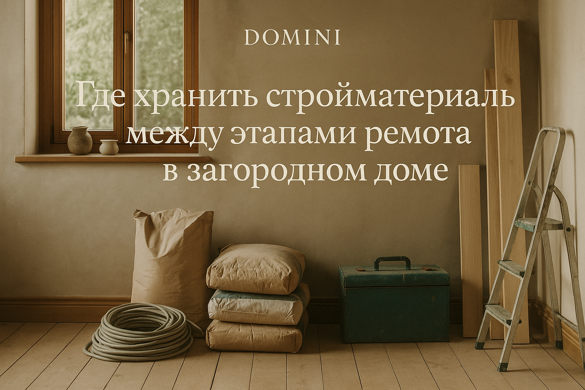    Где и как хранить стройматериалы при ремонте загородного дома