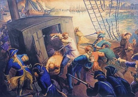 В.О.Мейер «Подвиг Рябова И. и Борисова Д. на Белом море» (1940 г.)