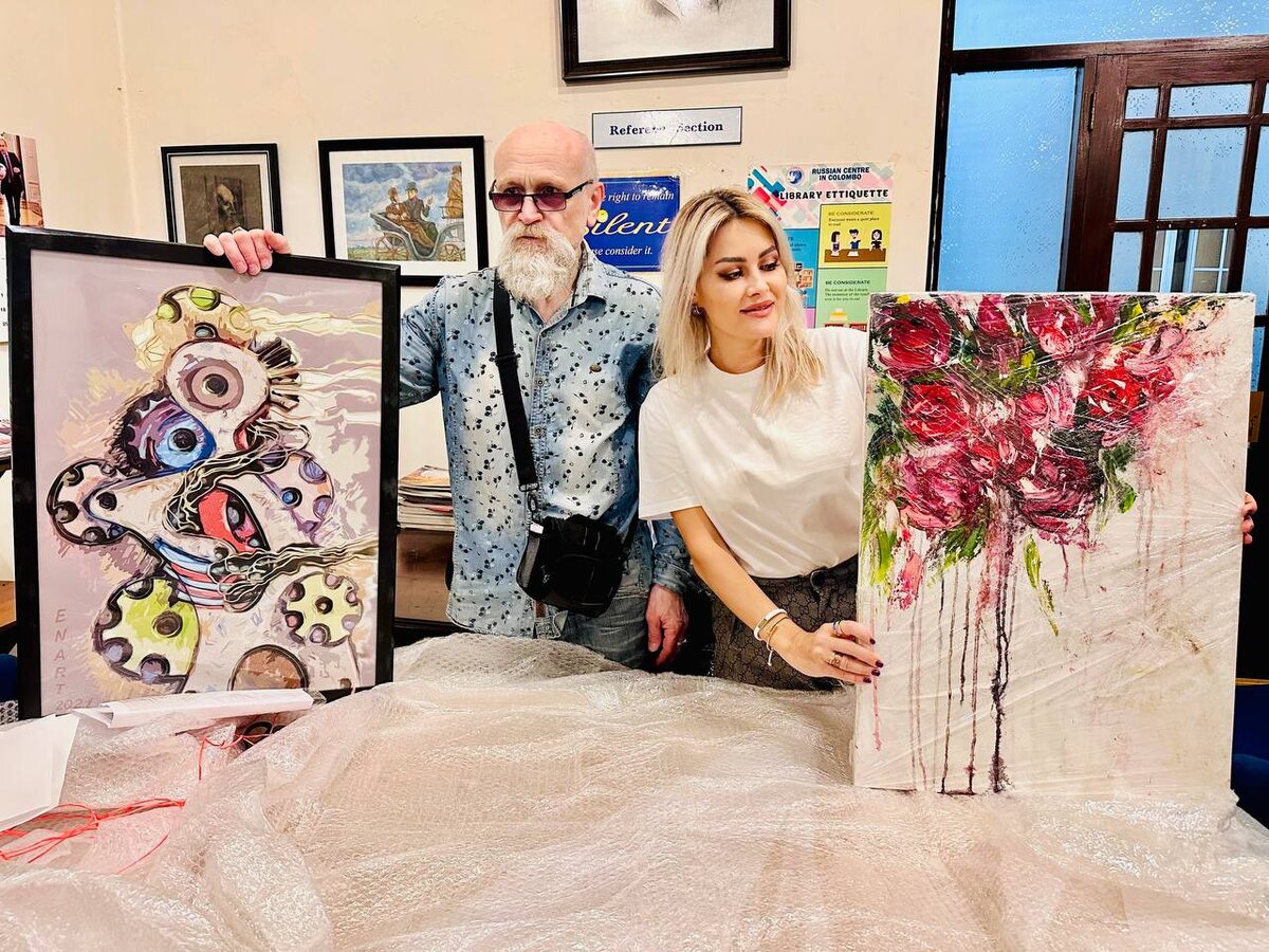 Евгений Нэтра и Мария Попова - Советник посольства РФ, руководитель РЦНК в Шри-Ланке