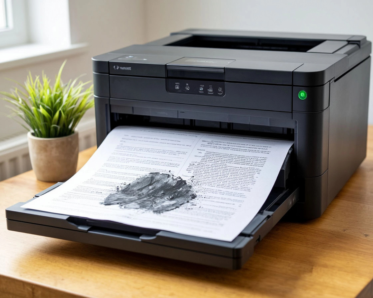 Никаких поломок, кроме одного принтера, который начал выводить документы с размазанными буквами. 