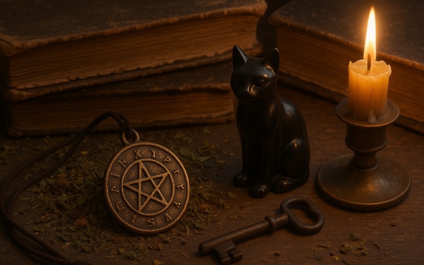  Обсидиановая фигурка кошки – классический амулет на удачу. Фото: нейросеть