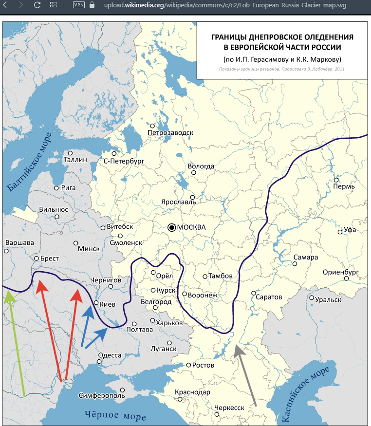 Аппликация Автора, сама карта - из Википедии, ссылка на источник - по верхнему краю скрина