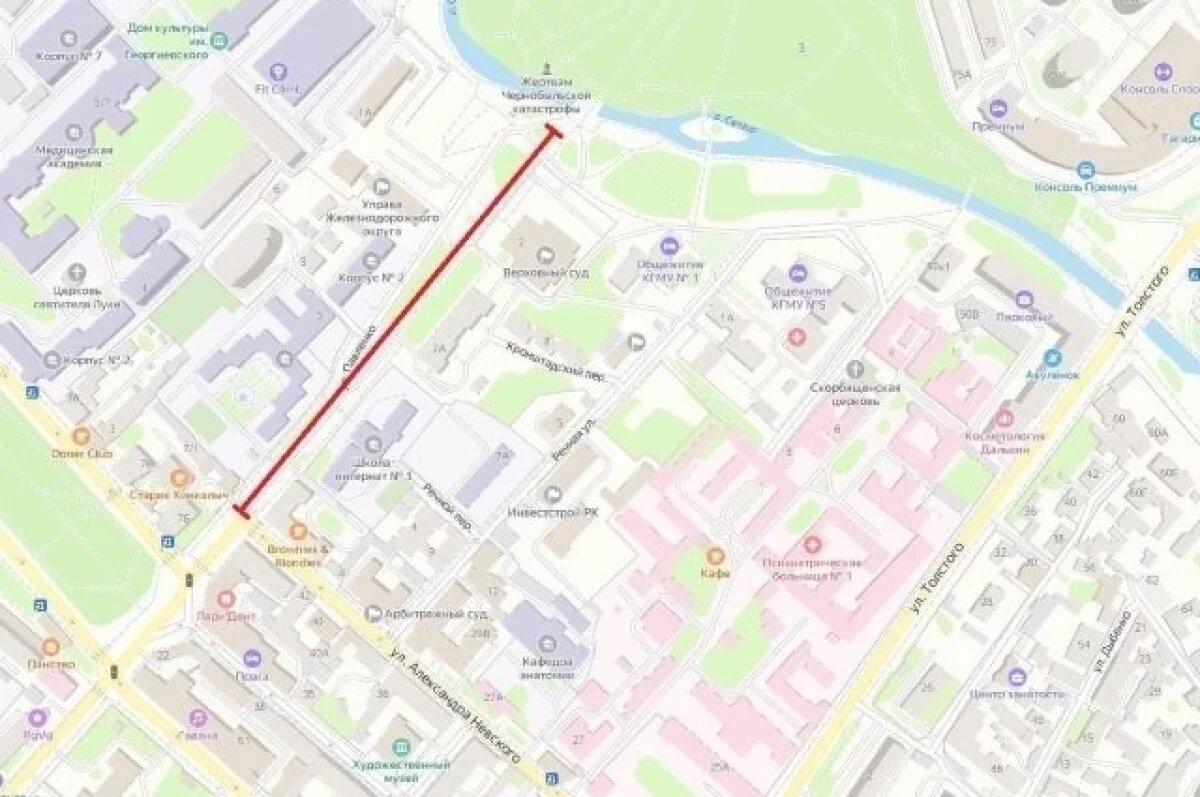    В Симферополе 22 июня ограничат движение по улице Павленко