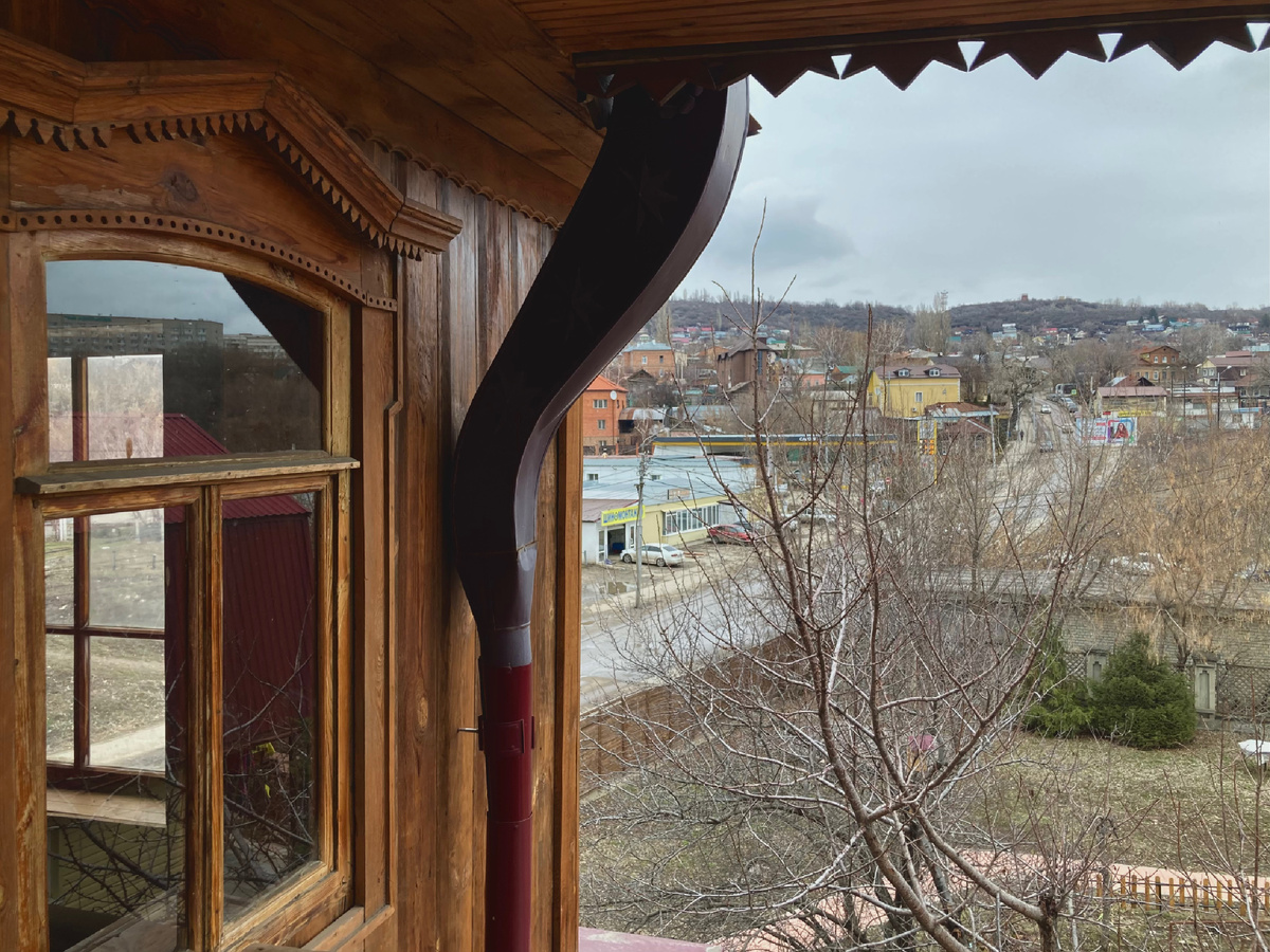 Вид с балкона мансарды в Доме Павла Кузнецова