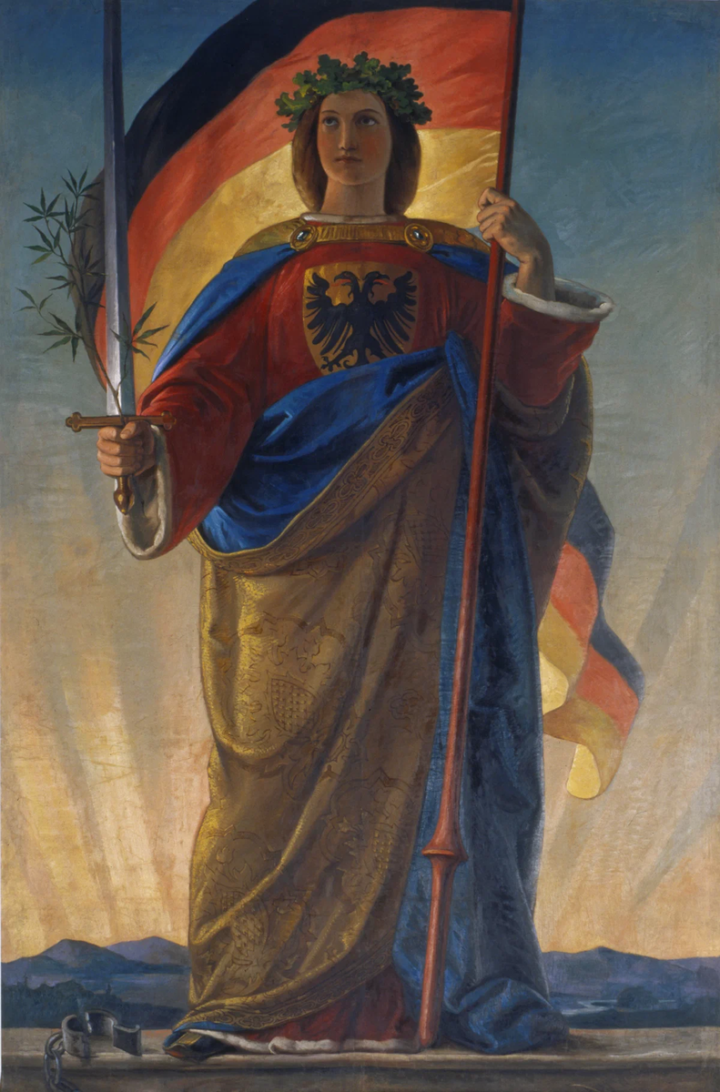 "Germania" кисти Philipp Veit, 1848-1849 годы. 