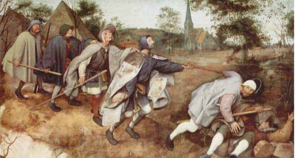 Картина Питера Брейгеля Старшего "Притча о слепых"