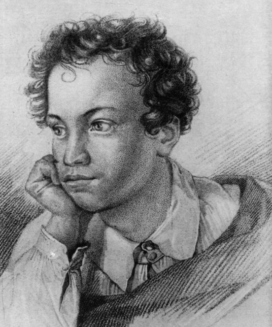 Пушкин-лицеист. Гравюра Е. Гейтмана. 1822