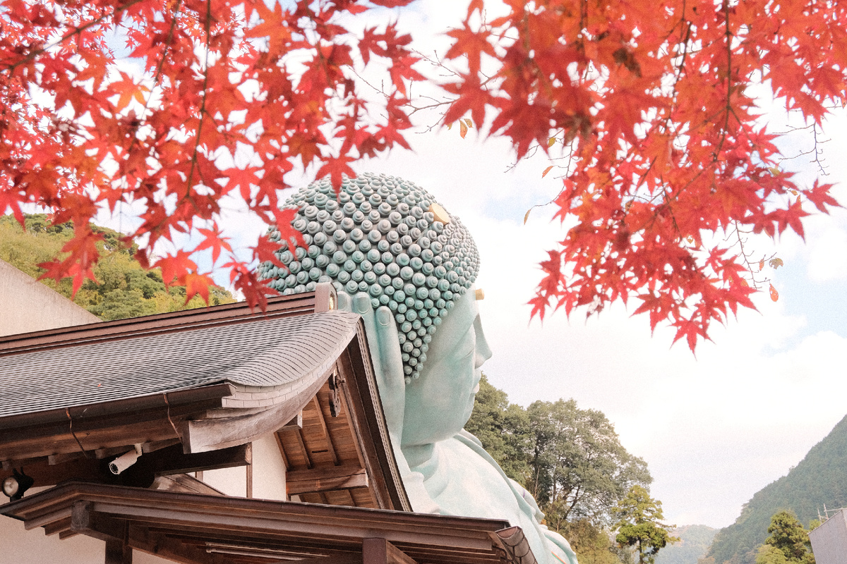 Храм Нандзоин (Nanzoin Temple), Кюсю, Япония.