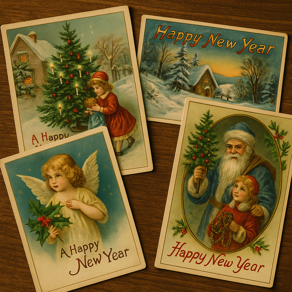 История появления новогодних открыток