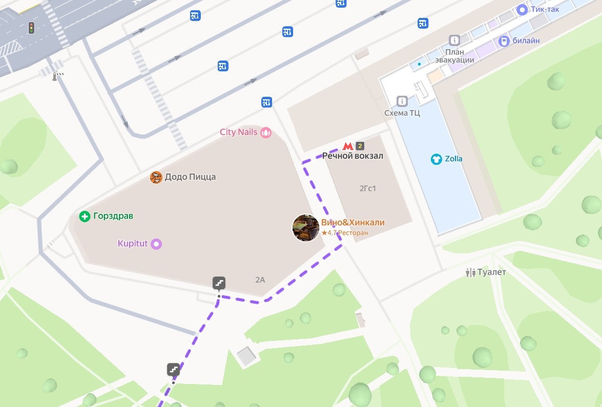 Станция метро "Речной вокзал"(зеленая ветка, Замоскворецкая линия), выход номер 2, к торговому центру "Речной".