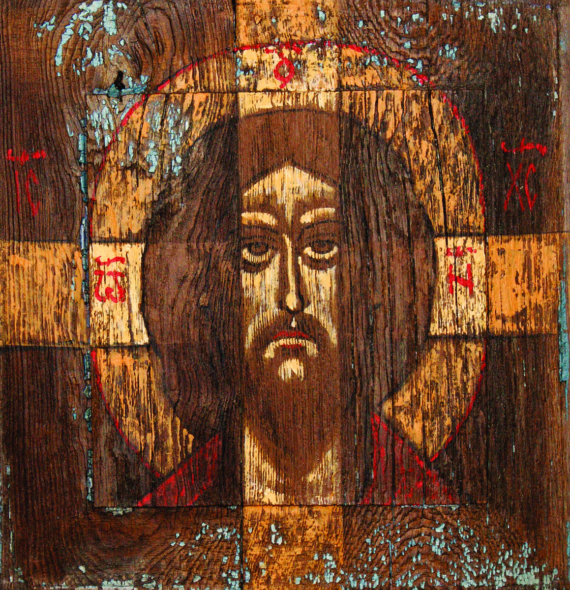 Спас нерукотворный. 2010. Доска, темпера, воск