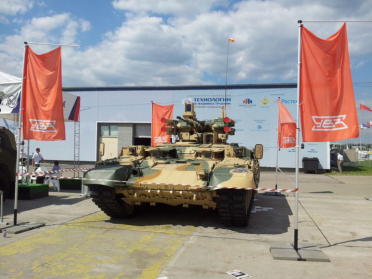 БМПТ «Терминатор» на выставке «Технологии в машиностроении», 2012 год.