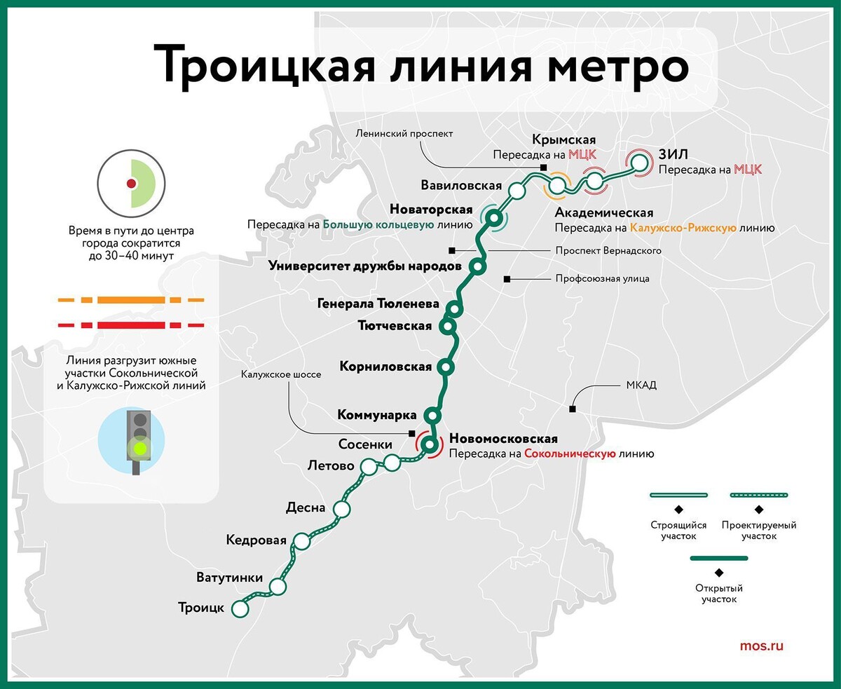    Сергей Собянин запустил новый участок метро от "Новаторской" до "ЗИЛа"