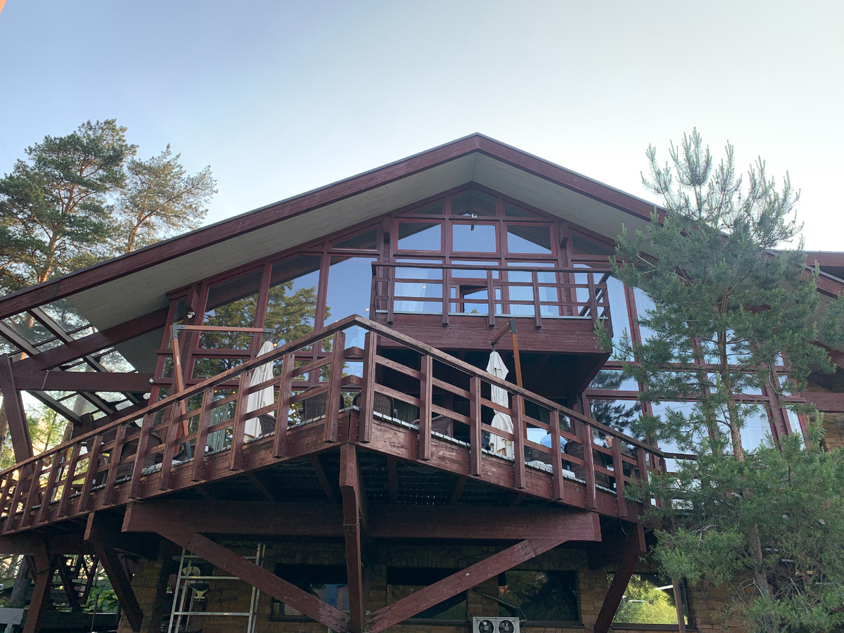 Балкон "Шале" вид с реки