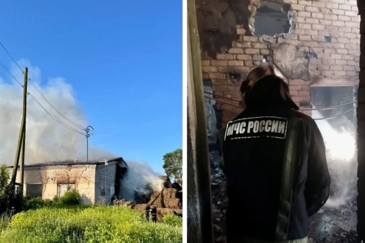    В Тверской области пожарные оперативно потушили неэксплуатируемое здание