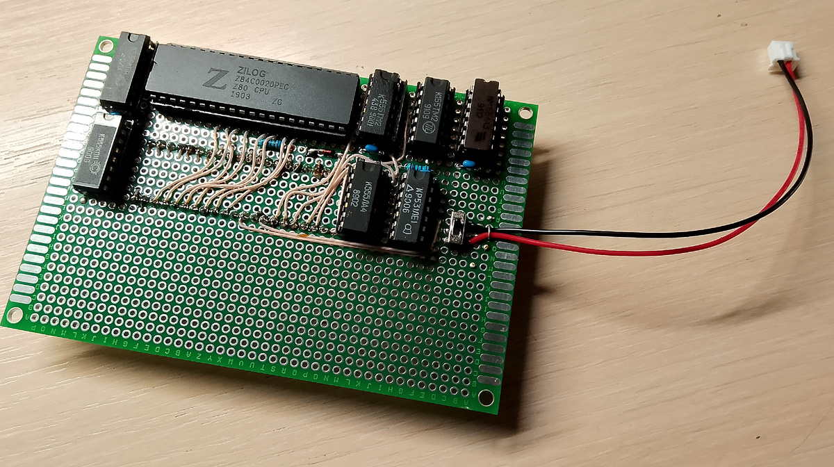 Вид платы Z80 сверху