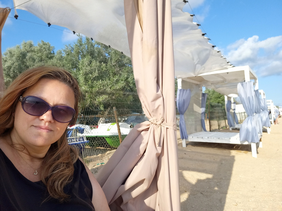 Фото автора статьи. Пляж Голубицкая