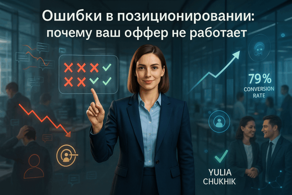    Почему ваш оффер не работает в 2025: 7 фатальных ошибок позиционирования и решение от эксперта Юлии Чухиль для роста конверсии Юлия Чухиль