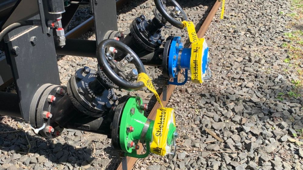 Система погрузки и выгрузки в цистерне типа G80.106D. Источник: VTG